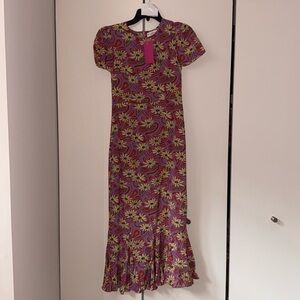 RHODE Vibrant Floral Maxi Dress